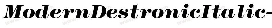 ModernDestronicItalic-XMjj字体转换