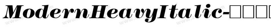 ModernHeavyItalic字体转换