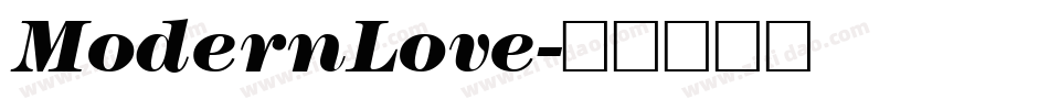 ModernLove字体转换
