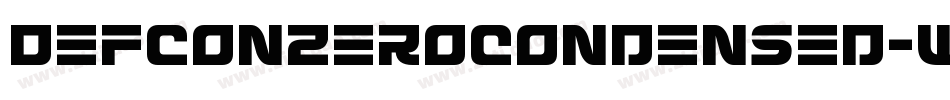 DefconZeroCondensed-Wx39字体转换