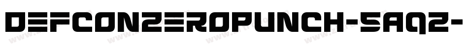 DefconZeroPunch-5AqZ字体转换