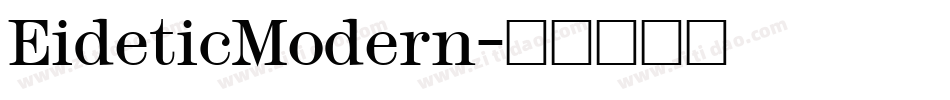 EideticModern字体转换