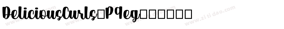 DeliciousCurls-P9eg字体转换