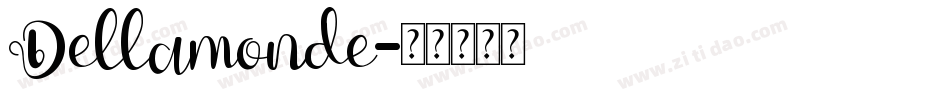 Dellamonde字体转换