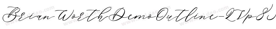BrianWorthDemoOutline-ZVp83字体转换