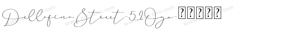 DellafinaStreet-51Ogx字体转换