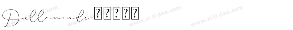 Dellamonde字体转换