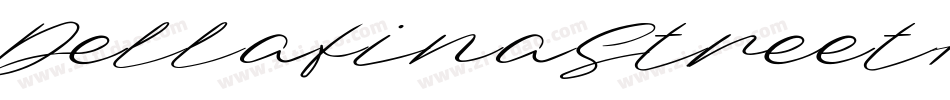 DellafinaStreetHighItalic-JRG5E字体转换