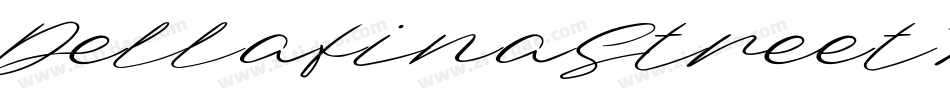 DellafinaStreetItalic-jELpj字体转换