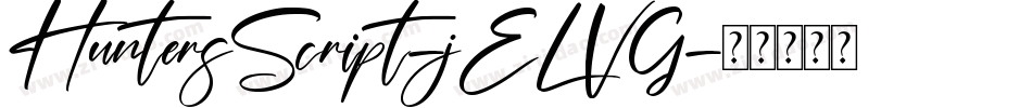 HuntersScript-jELVG字体转换