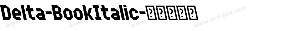 Delta-BookItalic字体转换