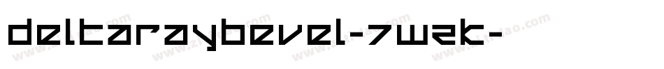 DeltaRayBevel-7WZK字体转换