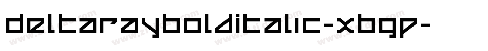 DeltaRayBoldItalic-XBgP字体转换
