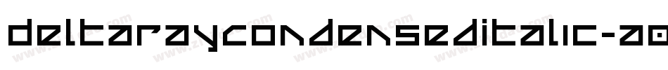 DeltaRayCondensedItalic-a0Zm字体转换