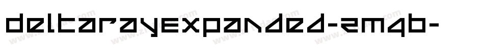 DeltaRayExpanded-ZM4B字体转换