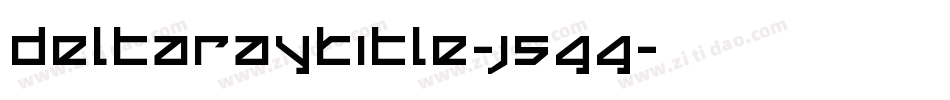 DeltaRayTitle-j5GG字体转换