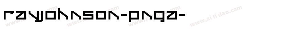 RayJohnson-pnga字体转换