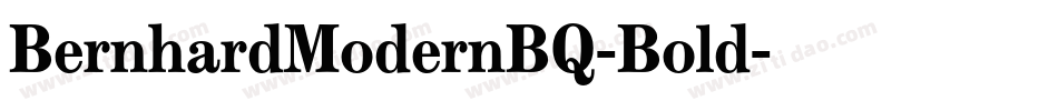 BernhardModernBQ-Bold字体转换