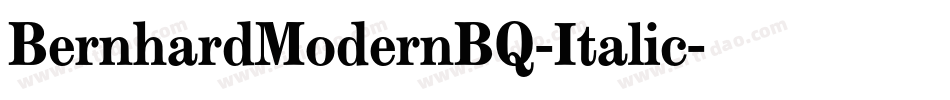 BernhardModernBQ-Italic字体转换