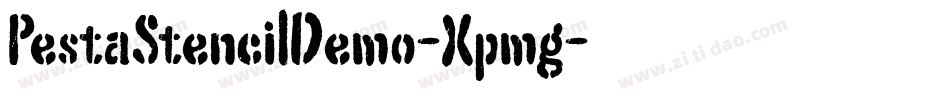 PestaStencilDemo-Xpmg字体转换