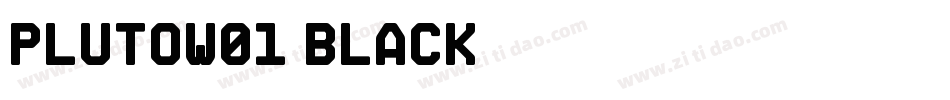 plutow01-black字体转换