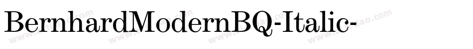 BernhardModernBQ-Italic字体转换