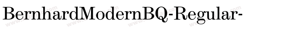 BernhardModernBQ-Regular字体转换