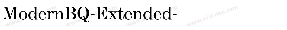 ModernBQ-Extended字体转换