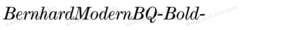 BernhardModernBQ-Bold字体转换