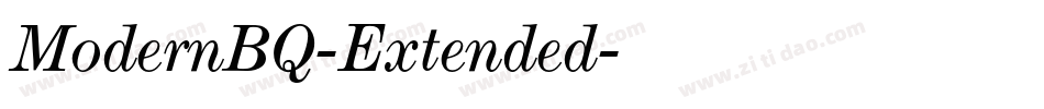 ModernBQ-Extended字体转换