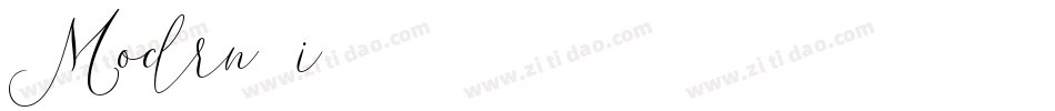 Modrn20i字体转换