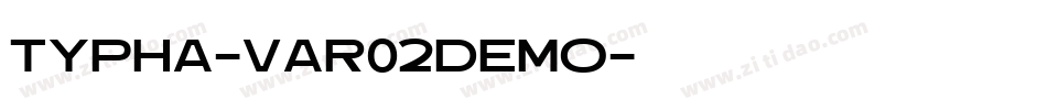 Typha-Var02Demo字体转换