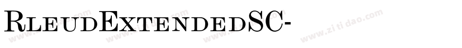 RleudExtendedSC字体转换