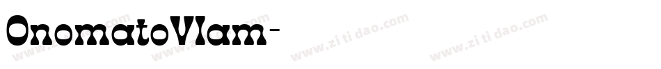 OnomatoVlam字体转换