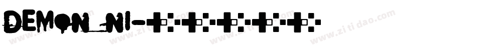 DEMON_NI字体转换