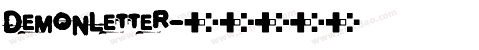 DemonLetter字体转换