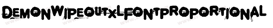 Demonwipeoutxlfontproportional-7OqP字体转换