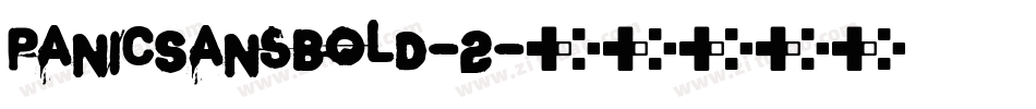 PanicSansBold-2字体转换