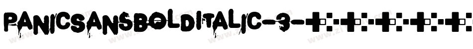 PanicSansBoldItalic-3字体转换