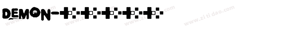 demon字体转换