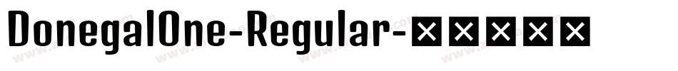 DonegalOne-Regular字体转换