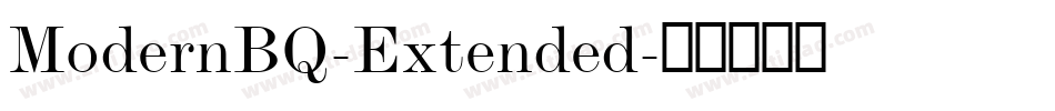ModernBQ-Extended字体转换