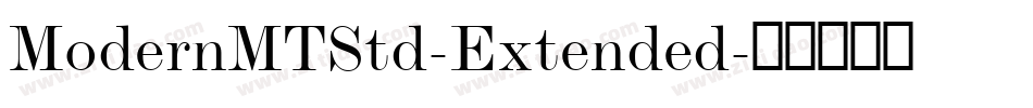 ModernMTStd-Extended字体转换