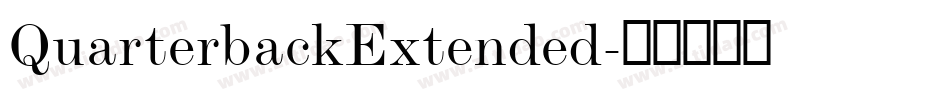 QuarterbackExtended字体转换