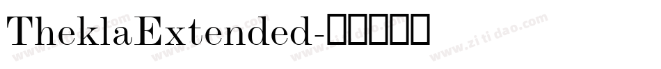 TheklaExtended字体转换