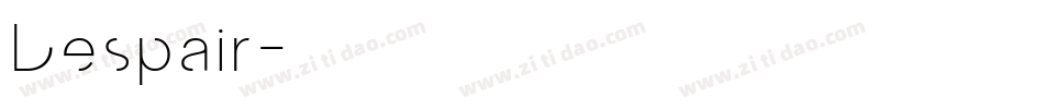 Despair字体转换