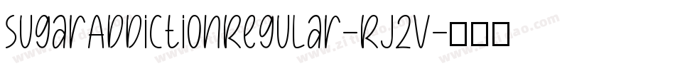 SugarAddictionRegular-Rj2V字体转换
