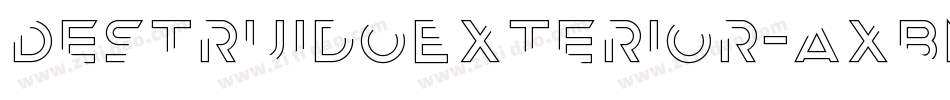 DestruidoExterior-axBmE字体转换
