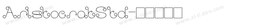 AristocratStd字体转换