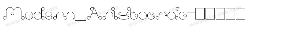 Modern_Aristocrat字体转换